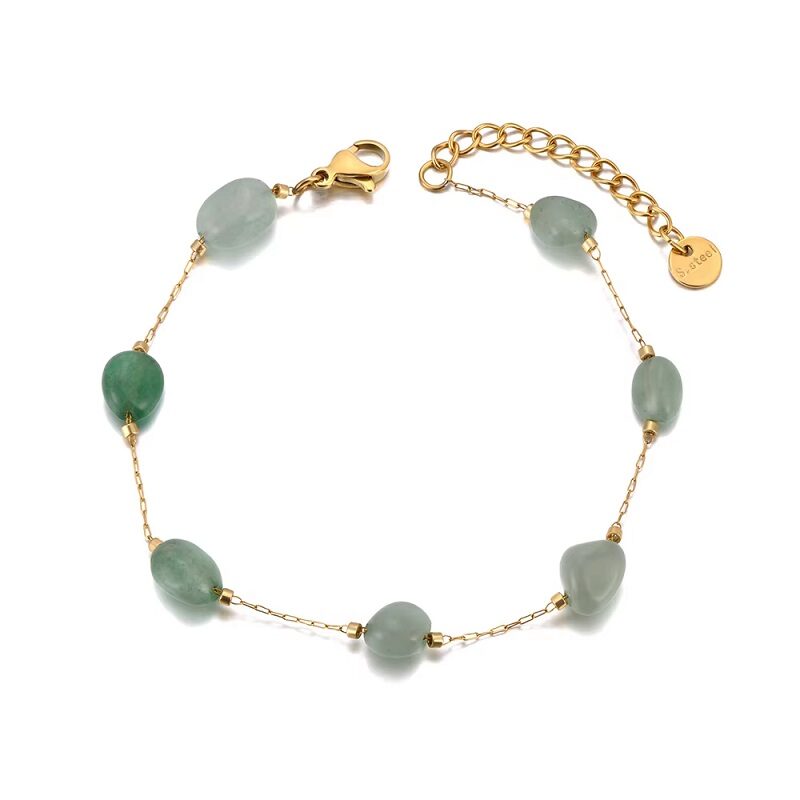 Green Jade Oasis Natural Stone Series Bracelet