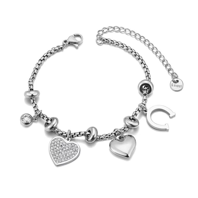 Eternal Fortune Cubic Zirconia Charm Bracelet