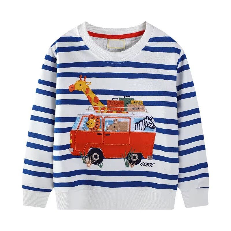Boys Animal Caravan Pullover Sweater