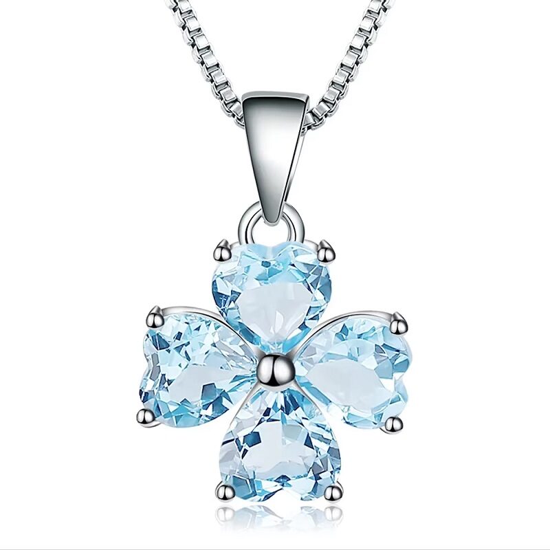 Azure Serenity 0.95ct Sky Blue Topaz Pendant
