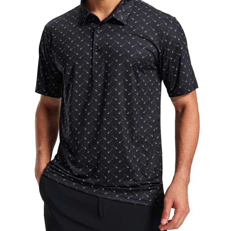 Coastal Golf Collection Quick-Dry Golf Sport Tee Black