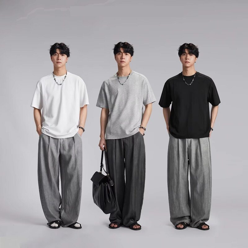 Summer Crew Neck Casual Solid Color T-Shirt