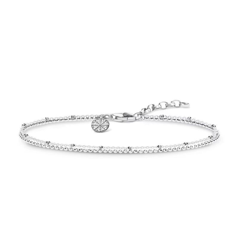 Luminous Layers Double-Strand Beaded Bracelet