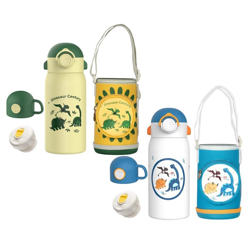 Roar & Sip Kids Stainless Steel Water Bottle 600ml