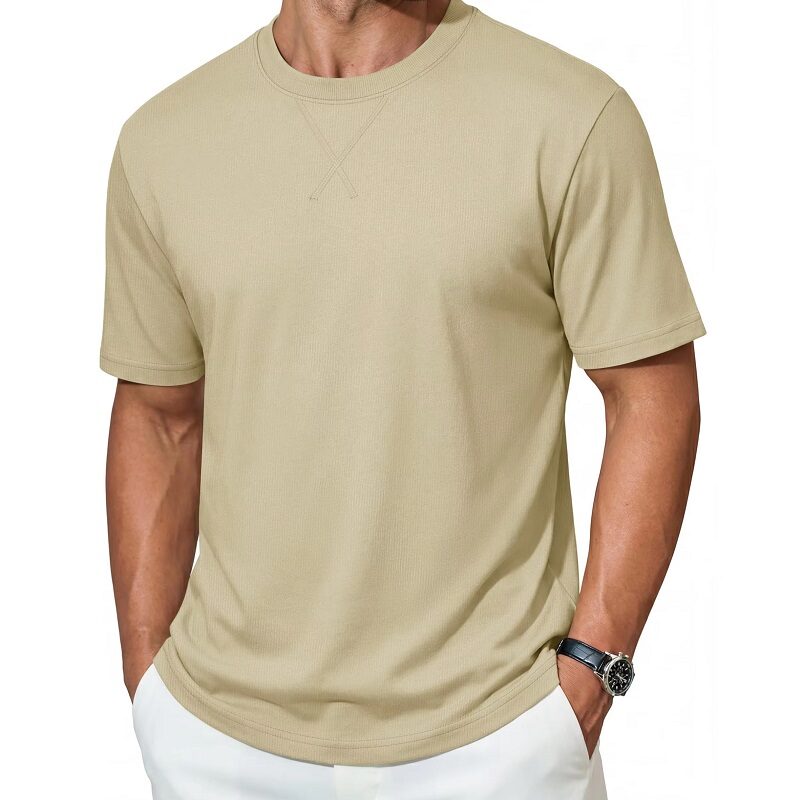 Premium Cotton Crew Neck Tee Casual T-Shirt Colors