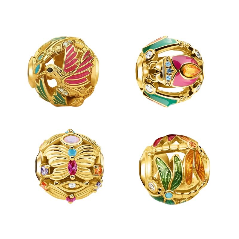 Enchanted Garden 925 Sterling Silver Nature Charm Beads