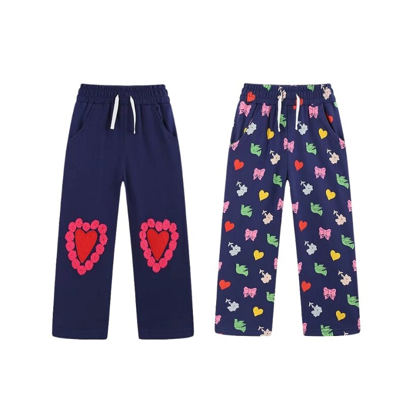 Candy Heart Printed Kids Lounge Sweatpants