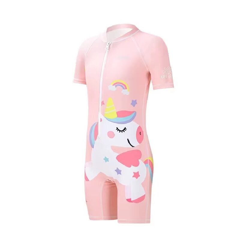 Little Monster: Pink Unicorn One-piece Swimsuit