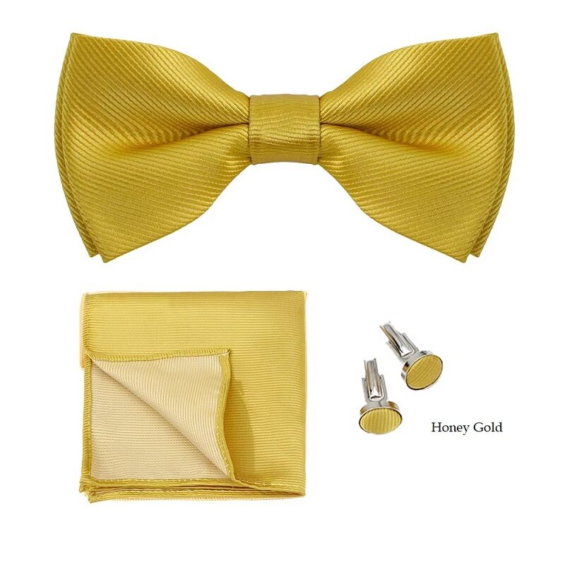 Gentleman’s Signature Formal Accessory Set Honey Gold