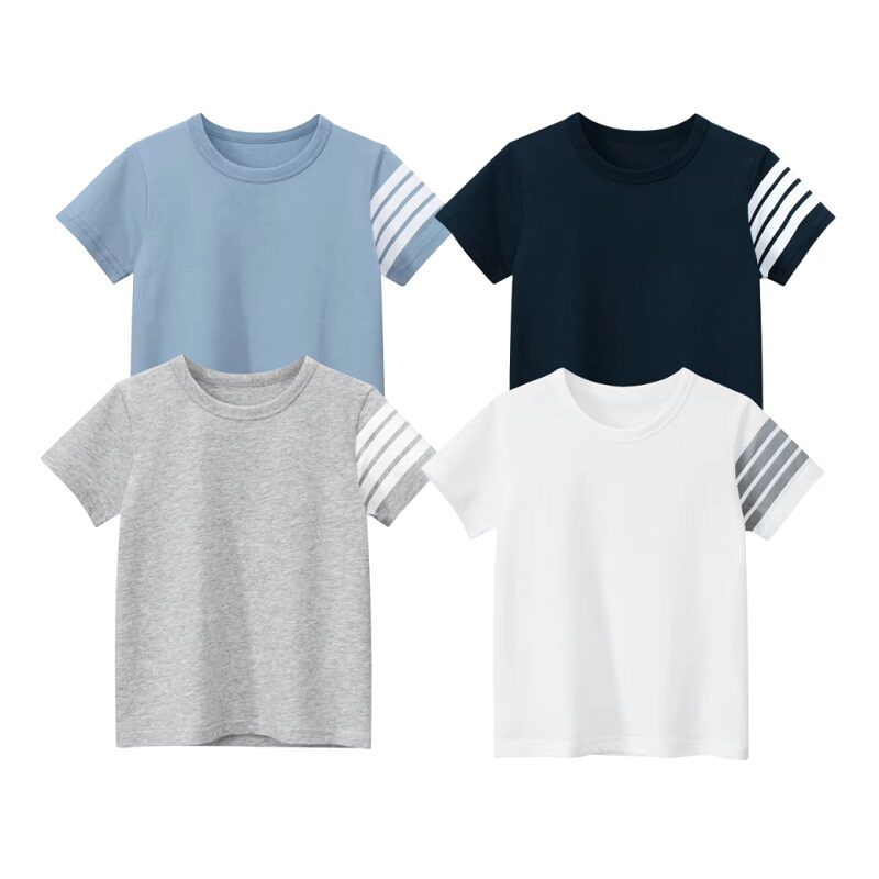 Boys Sporty Crewneck Short-Sleeve Tee 4 Colors!
