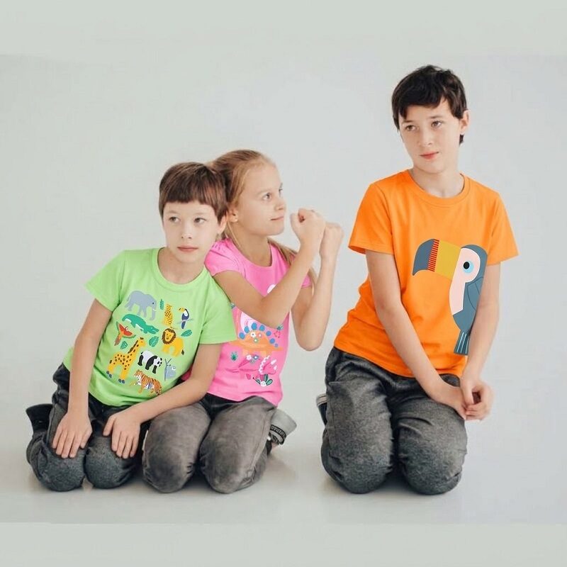 Jungle & Safari Cotton Kids’ Summer Graphic Tees