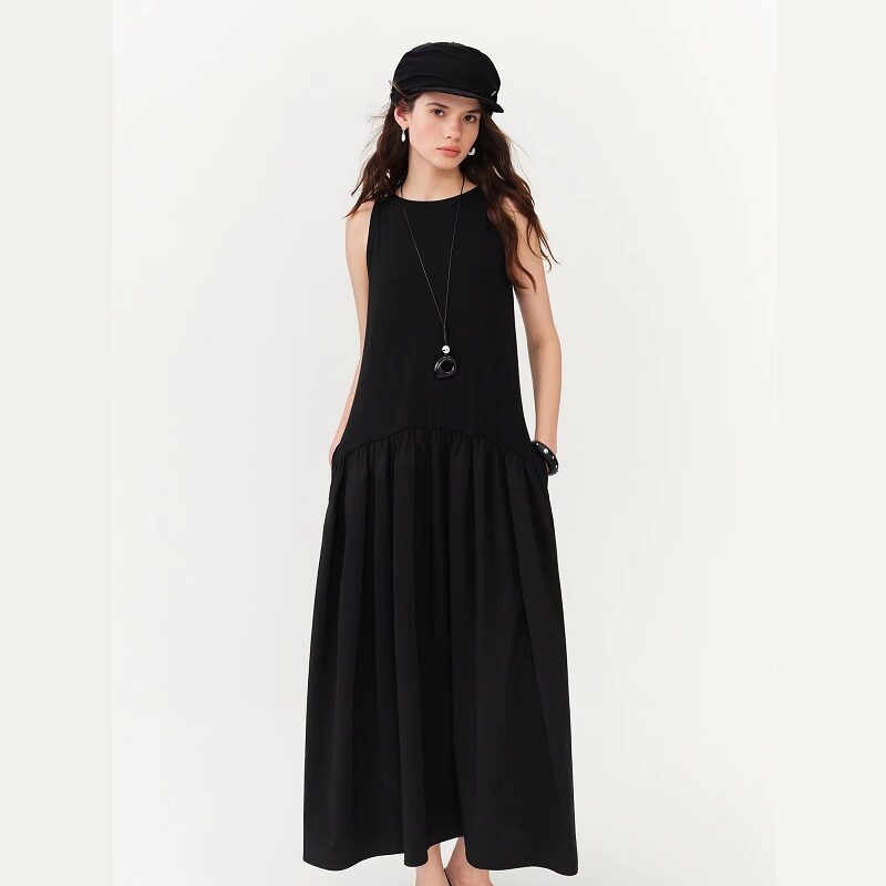 Noir Élise A-Line Maxi Dress Sleeveless