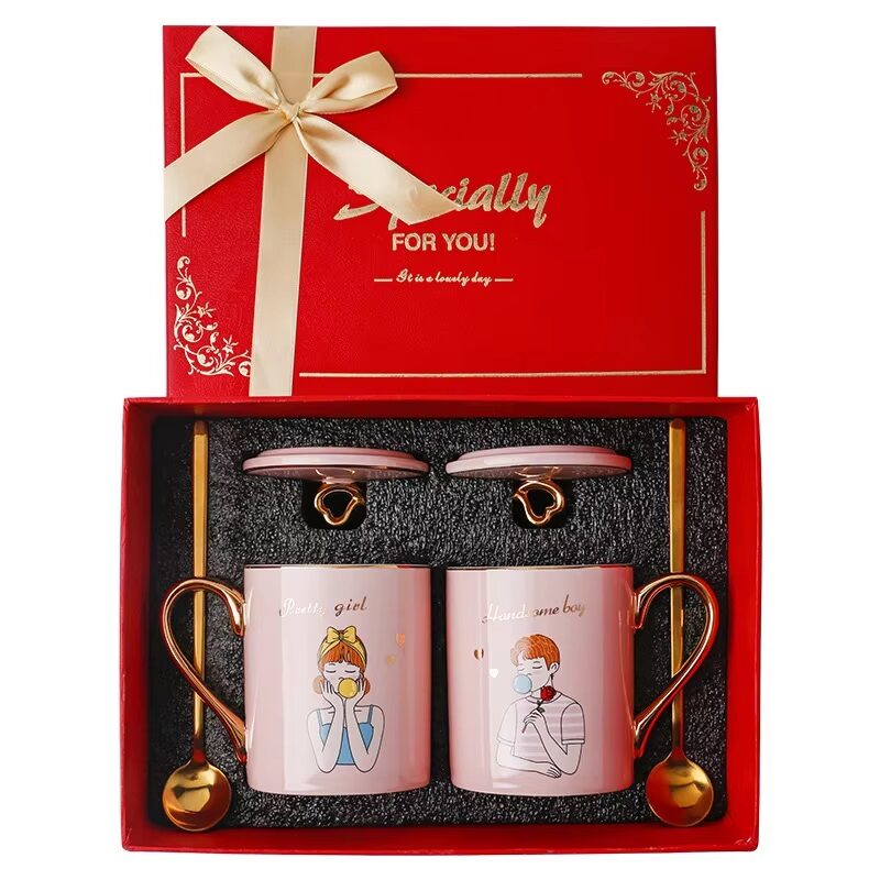 The Grand Atelier 7-Piece Ceramic Coffee & Tea Set With Tray Pastel Pink