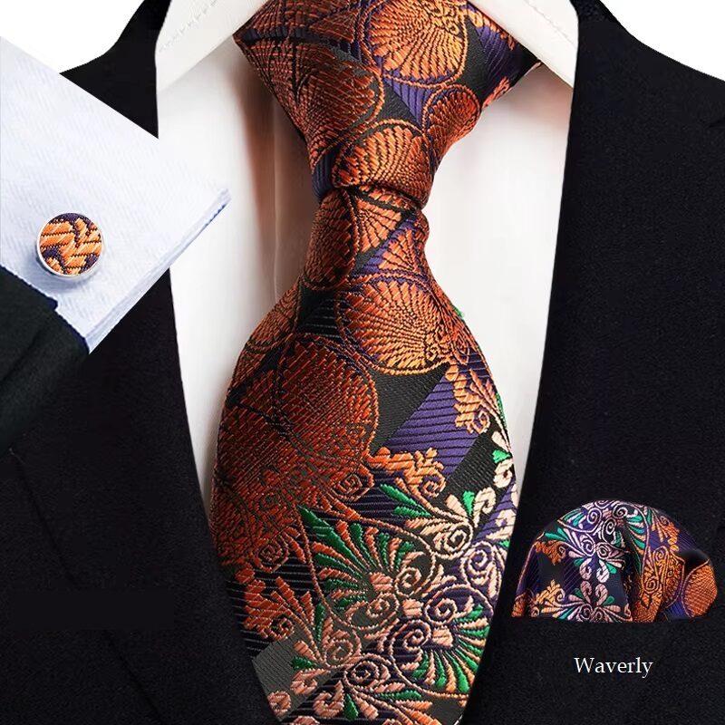 Artisan Paisleys Floral Print Tie Gift Set Accessories