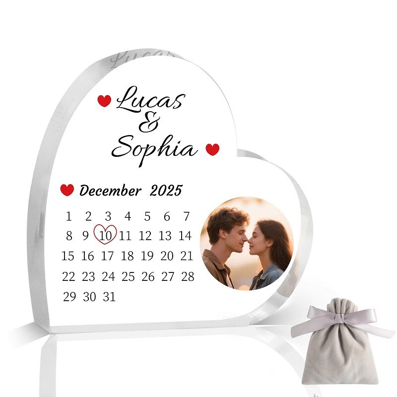 Memories in Crystal Personalized Photo Acrylic Block Custom Plaque