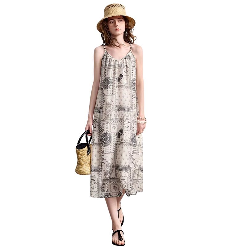 Women’s Ivory Seaside Dream Paisley Sundress