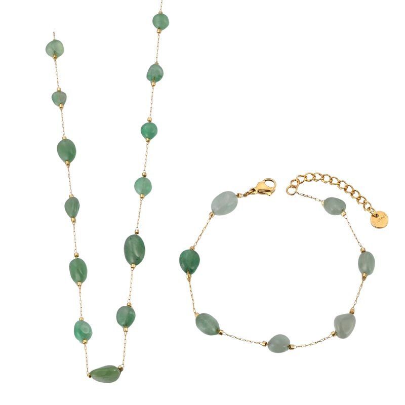 Green Jade Oasis Natural Stone Series Bracelet