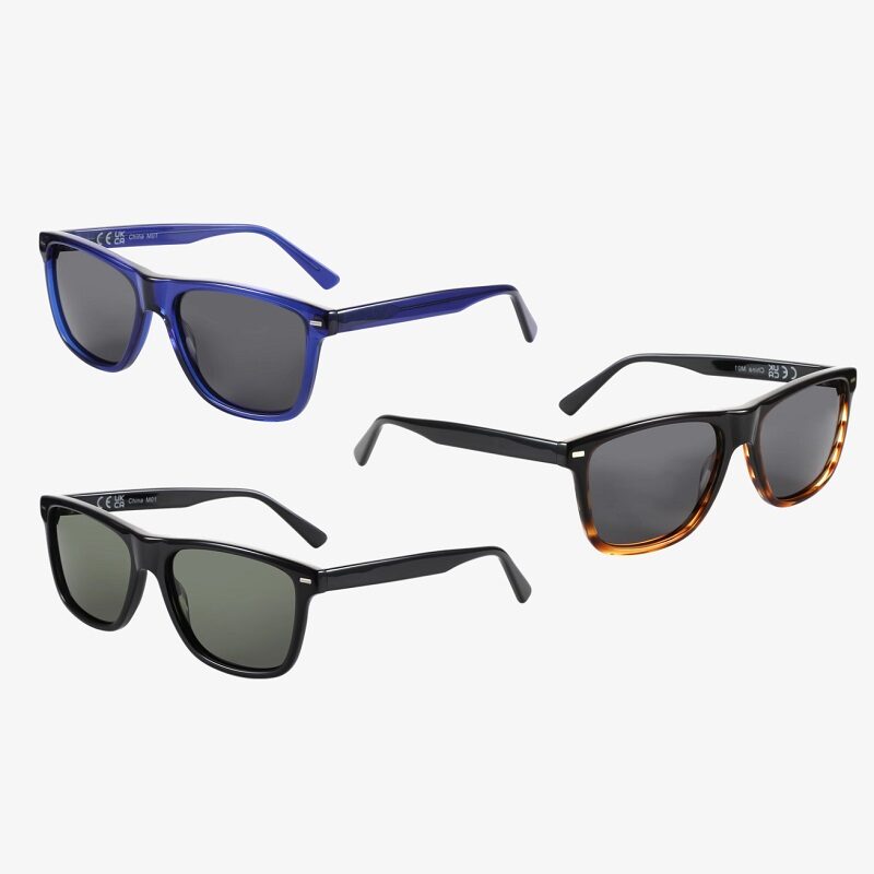Modern Wayfarer Polarized TAC Acetate Square Sunglasses