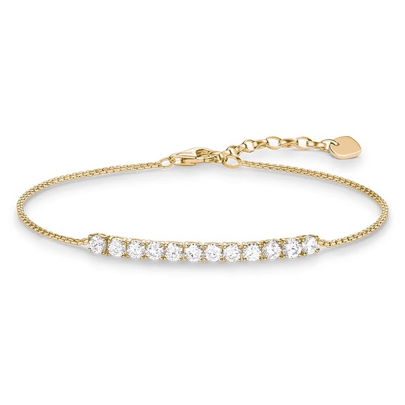 Golden Sparkle Tennis Bracelet