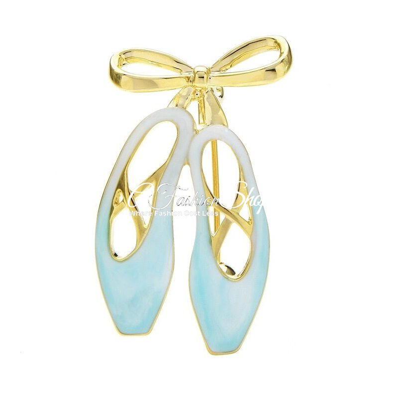 Ballerina Cute Shoe Brooch