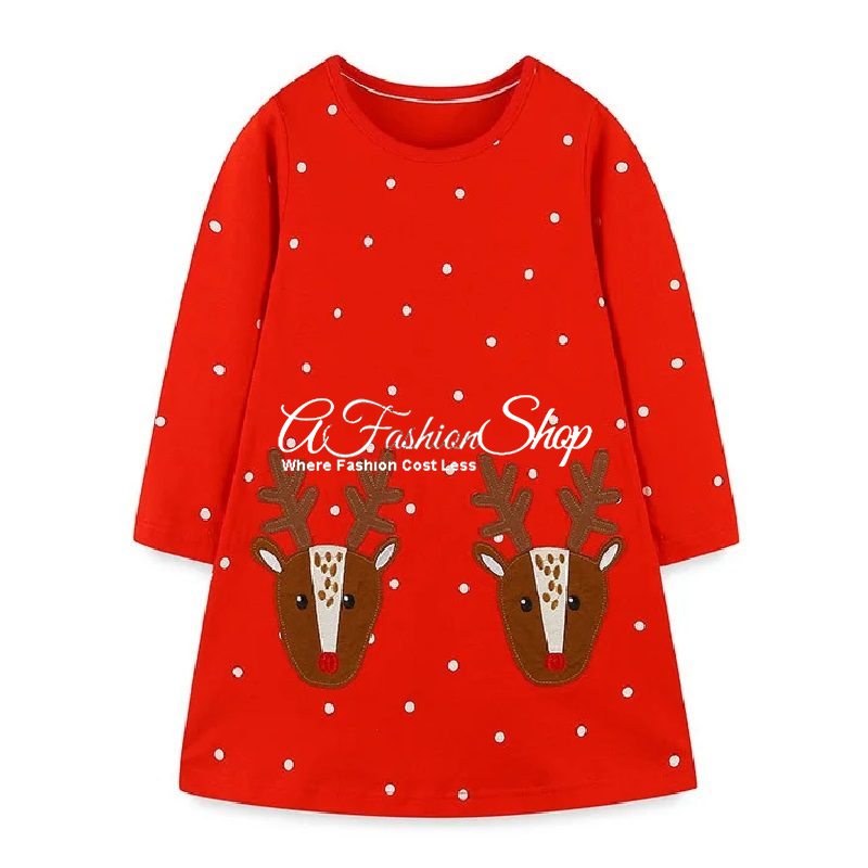 Fun Magical Christmas A-Line Girl Dress