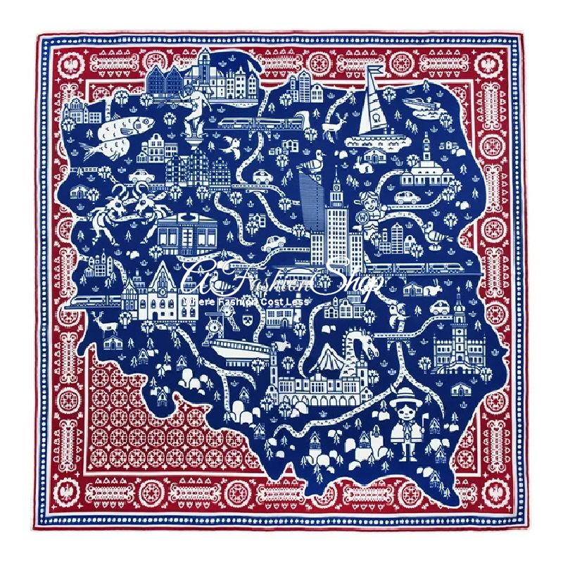 Small People Haute Square Silk Scarf