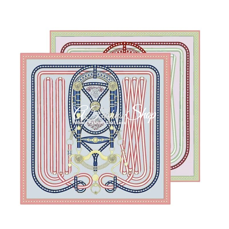 Equestrian Heritage 90cm Pink Silk Scarf