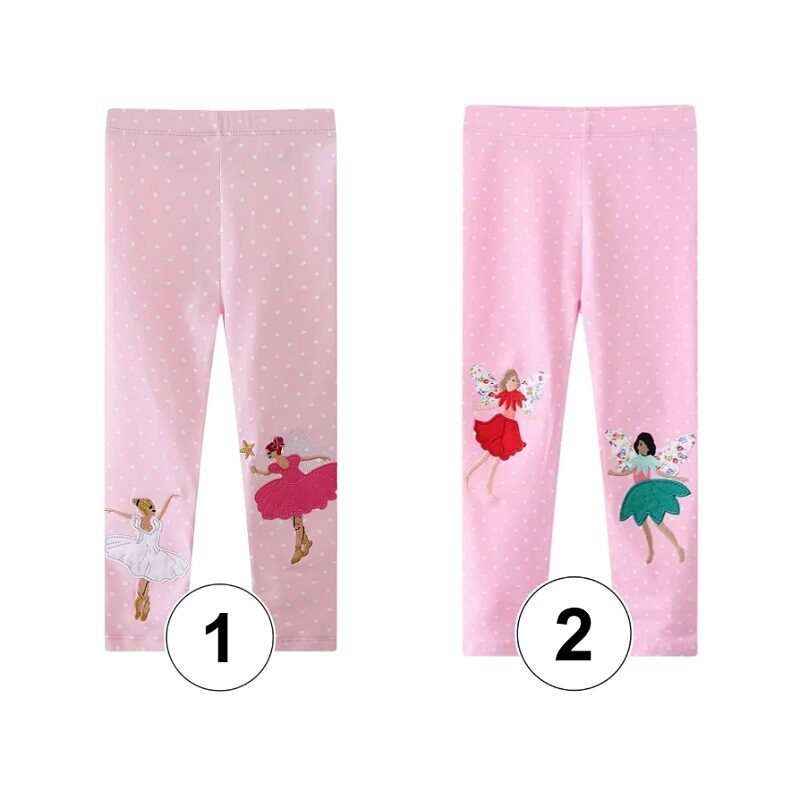 Tiny Twirl Comfort Pink Polkadots Leggings