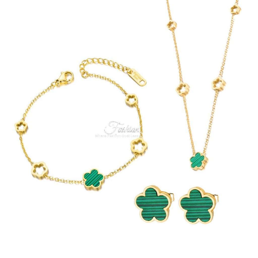 Five Petals Happiness Jewelry Set Bracelet