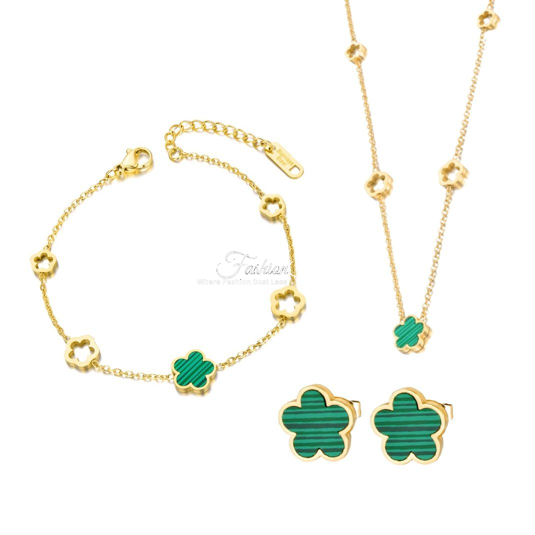 Five Petals Happiness Jewelry Set Bracelet