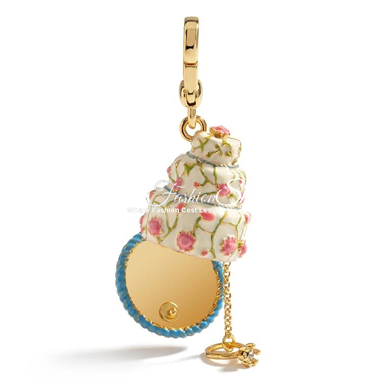 Parisian Petite Cake Birthday Anniversary Charm Necklace