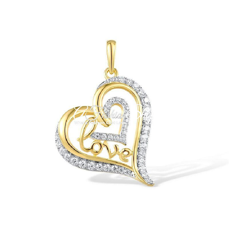 Elisa Love Heart Gold Pendant ONLY