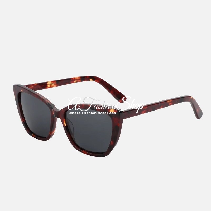 Women’s Retro Cat-Eye Sunglasses Red