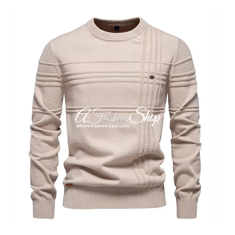 Men’s Cotton Crewneck Warm Sweater
