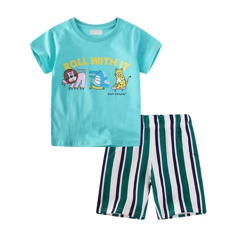 Wild & Whimsical “Roll With It” Summer Shorts Set