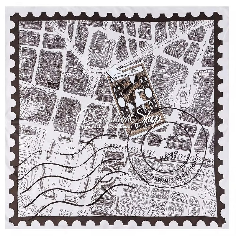 Heritage Luxe Carre’ 90 Maison Fondee 1837 Silk
