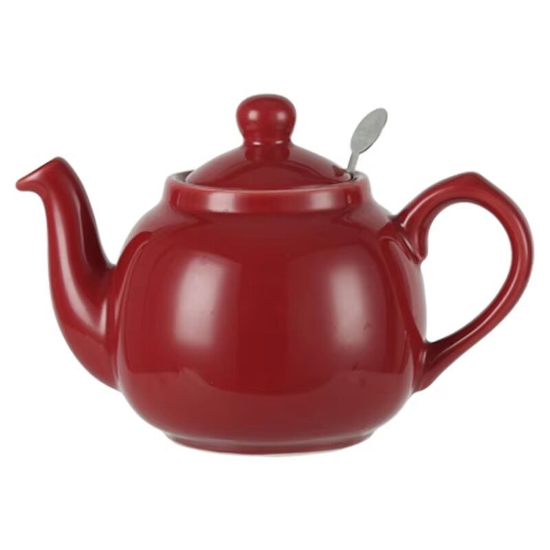 British Ceramic Filter Teapot Farmhouse – Red 600ml/1200ml