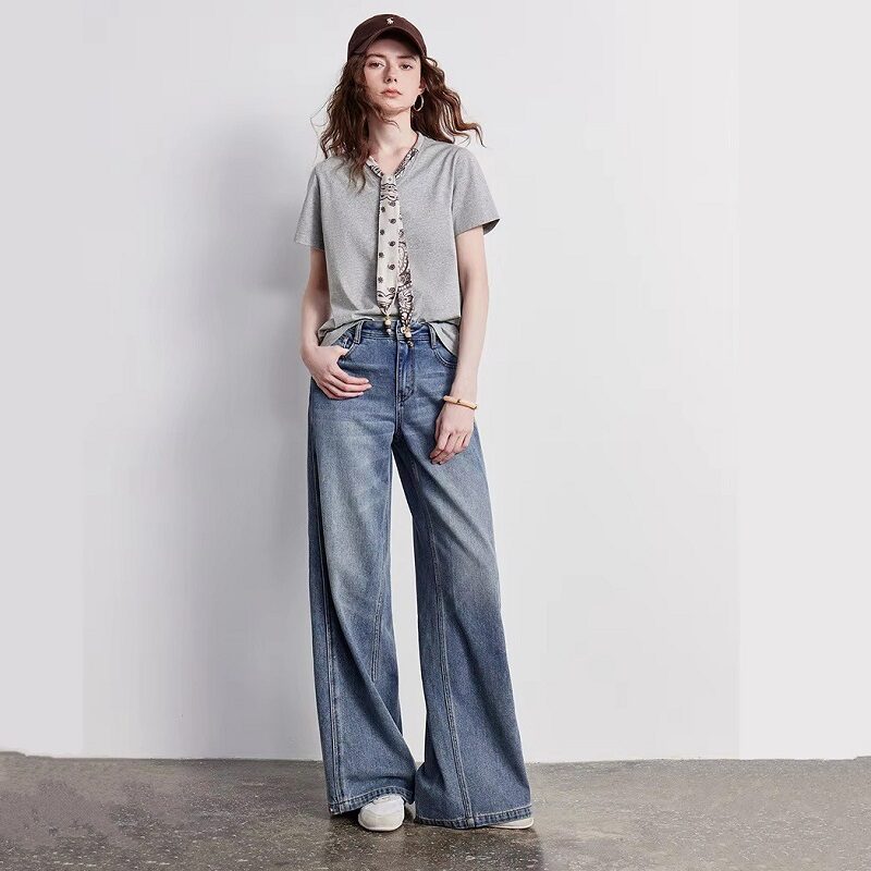 Modern Classic Tie-Neck Top – Grey Edit
