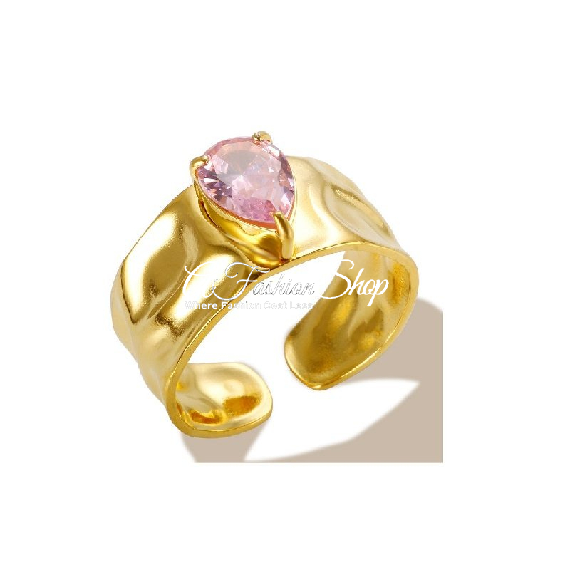 Spell Love Open Heart Adjustable Ring