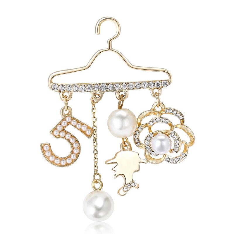 Pearl Hanger Brooch Camelia 5