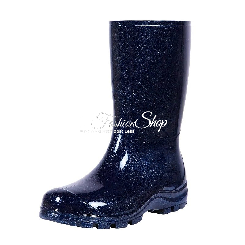 Women’s Rubber Boots Platform Midnight Blue Sandal