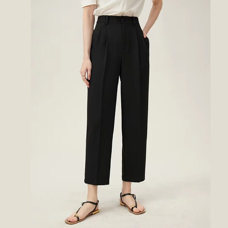 BreezeTailor Summer Cropped Pant Black