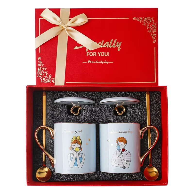 The Grand Atelier Luxe Marbled Porcelain Coffee Set – Sky Blue