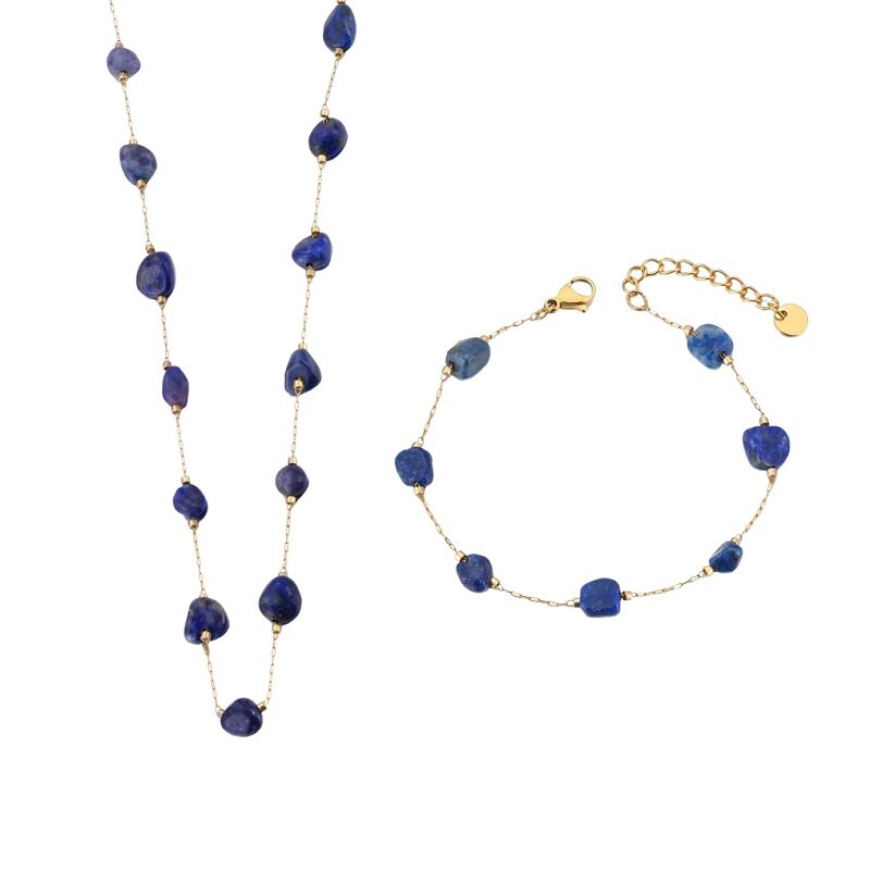 Blue Lapis Set Oasis Natural Stone Series